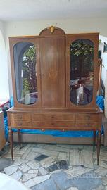 Credenza Vetrinetta Console Buffet Cristalliera