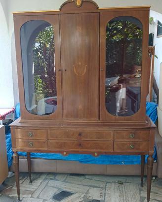 Credenza Vetrinetta Console Buffet Cristalliera