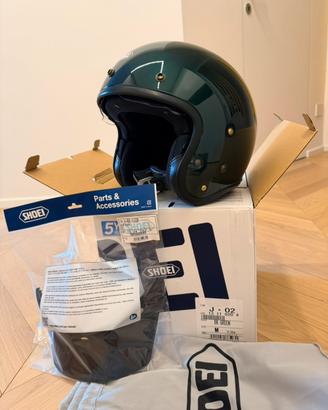 Casco Jet Shoei J-O2 British Green
