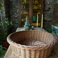 Cesto in vimini rotondo