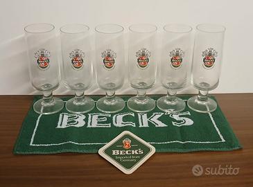 6 bicchieri birra Beck's