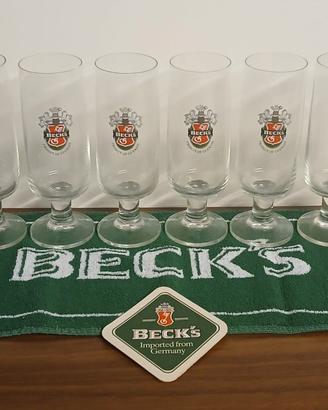 6 bicchieri birra Beck's
