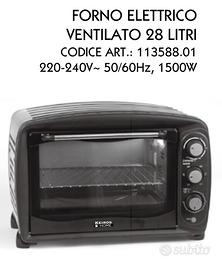 Forno elettrico ventilato 28 litri  grill 1500W