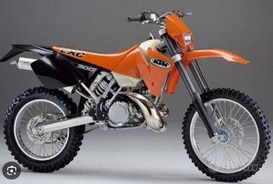 TELAIO TARGATO KTM SX EXC 300 2t 2001 2002 ENDURO