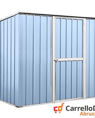 Casetta box giardino Acciaio 260x185 azzurro