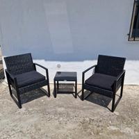 Set da Giardino Moderno in Rattan NUOVO