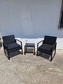 Set da Giardino Moderno in Rattan NUOVO