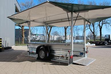Rimorchio carrello ambulanti,mercato,street food