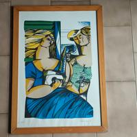 VITTORIO MARIA DI CARLO  litografia 5 colori