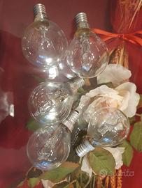8 lampadine alogene 28W attacco E14