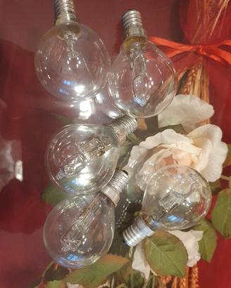 8 lampadine alogene 28W attacco E14