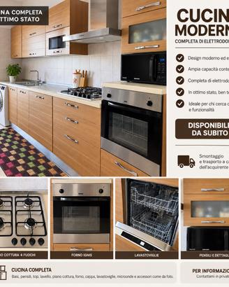 CUCINA COMPLETA 3,30 METRI con elettrodomestici