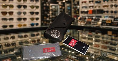 🕶️ Custodia Originale Ray-Ban Nera Nuova con Pann