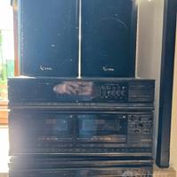 Impianto stereo Pioneer con casse