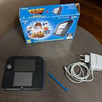 Nintendo 2DS console blu nero con confezione