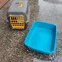 trasportino e lettiera 