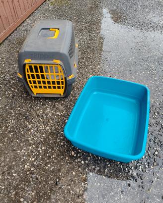 trasportino e lettiera 