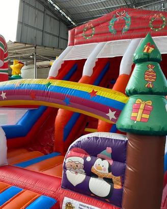 SCIVOLO GONFIABILE NATALIZIO - gonfiabile natale