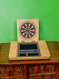 Scacchiera Vintage in Legno con Tiro a Bersaglio