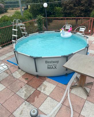 Piscina bestway steel pro max