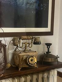Telefono Antico in Marmo Vintage