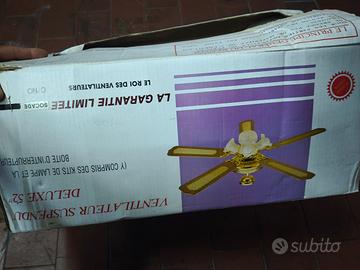 Ventilatore  a soffitto 5 pale  con luce