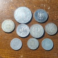9 monete d'argento 