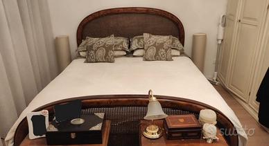 Camera da letto completa fine anni '80, in radica