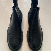Stivaletto uomo in pelle nera