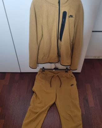Tuta Nike Tech felpa + pantalone, gialla, taglia L