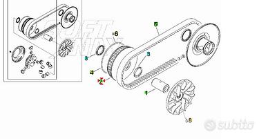 Puleggia primaria Aprilia Leonardo 125 AP0280110
