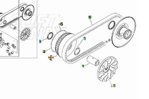 Puleggia primaria Aprilia Leonardo 125 AP0280110