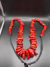 Collane corallo avorio oro