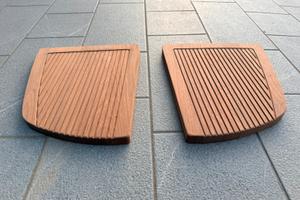 Barca Capelli 25 WA coppia pedane in legno