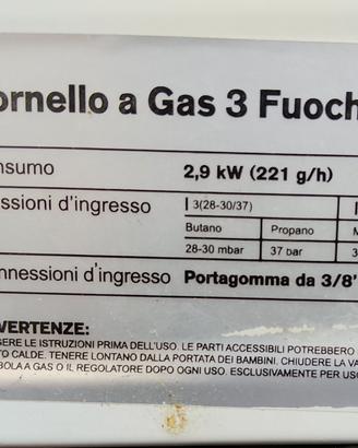 fornello a gas