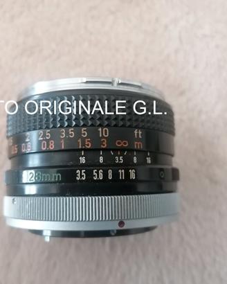 OBIETTIVO CANON 28MM F.3.5 attacco FL/FD