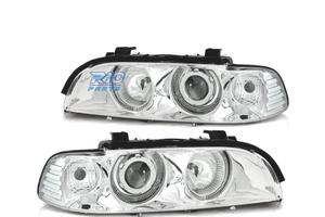 FARI BMW E39 95-03 XENON ANGEL EYES FONDO CROMATO