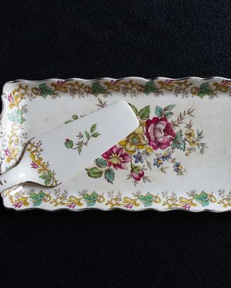 Vassoietto in ceramica con paletta per dolci
