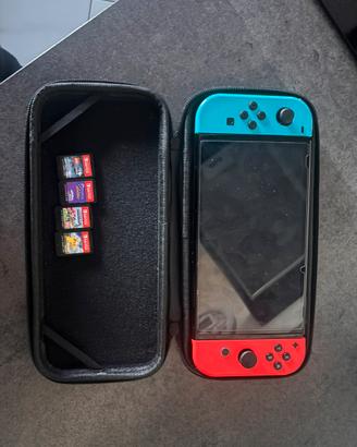 nintendo switch oled + 6 giochi