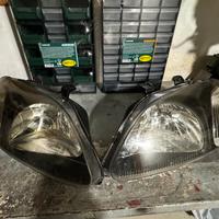 Fari anteriori Honda civic ek ej fondo nero