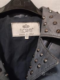 Chiodo vera pelle con borchie 