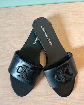 Ciabatte nere Calvin Klein