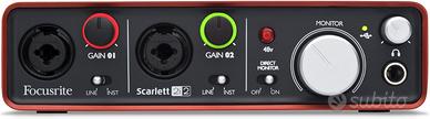 SCHEDA AUDIO 2I2 SCARLETT (PRIMA GENERAZIONE)