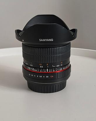 Samyang 12mm f/2.8 ED AS NCS Fisheye per Canon