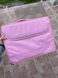Borsa valigetta porta pc rosa