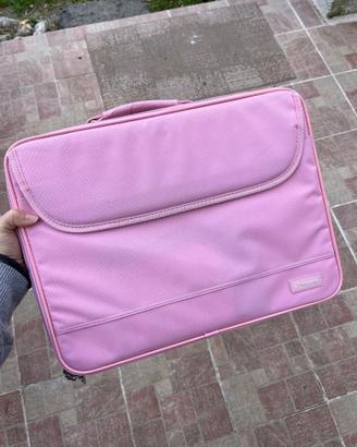 Borsa valigetta porta pc rosa
