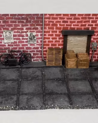 Diorama 1:12  vicolo urbano per action figure