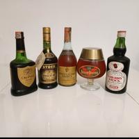 bottiglie da collezione lotto brandy storici