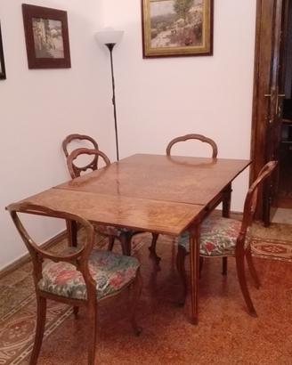 Tavolo olandese con intarsi