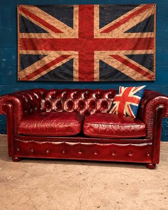 Divano club Chester Chesterfield pelle inglese 